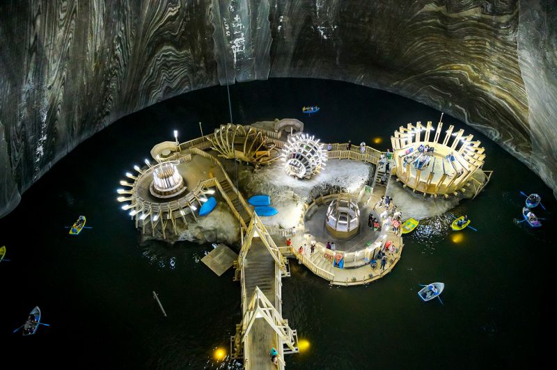 Salina Turda в Румъния - фантазии от сол