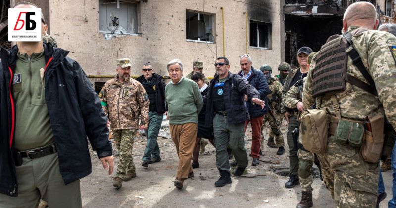 Русия атакува Киев с ракети по време на визитата на Петков и на Гутериш. Сни
