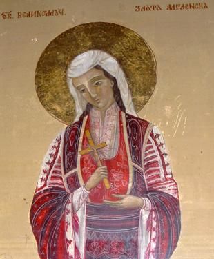 Икона на Света Злата в храма