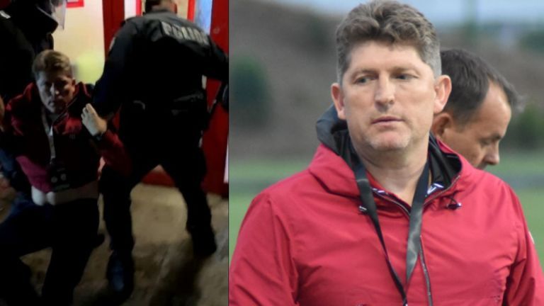 Главният мениджър на ЦСКА Стойко Стоилов атакуван от гневни фенове и изнесен от полиция (видео)