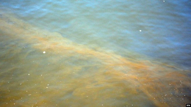 Водата в пристанището, езерото и залива на Варна е с мръсно кафяв цвят. Причината е скъсан водопровод, от който се изливат фекални води