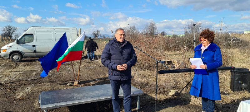 първа копка на проект за „Реконструкция на пречиствателна станция за отпадъчни води - Нова Загора'