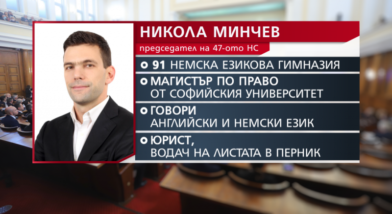 Избраха Никола Минчев за председател на Народното събрание