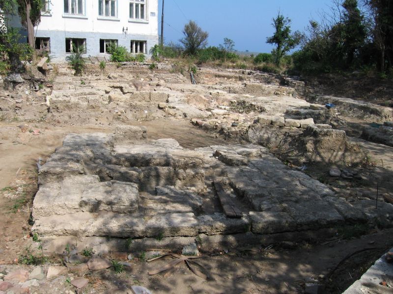 Археологичеките разкопки в най-високата част на острова