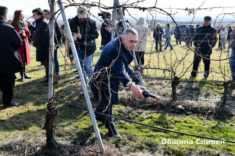 Кметът Стефан Радев пожела благодатна година за лозарите и винопроизводителите