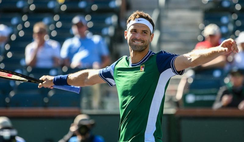 Григор Димитров постигна нов обрат и за първи път се класира на полуфинал в престижния турнир Мастърс 1000 в Индиън Уелс