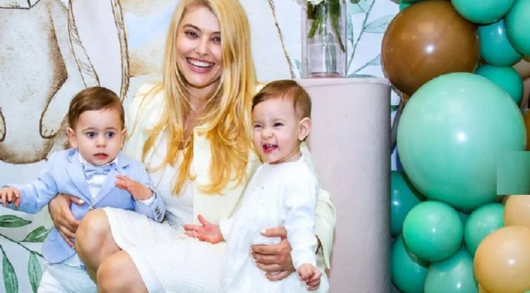 Сливналийката Ева Веселинова с двойно парти за близнаците