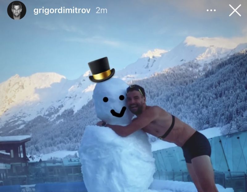 Григор Димитров се подготвя за началото на новия сезон във френските Алпи