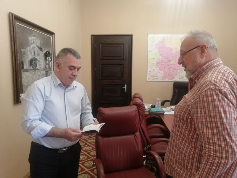 Кметът Стефан Радев проведе среща с Кин Стоянов по повод 100 години от рождението на големия Радой Ралин