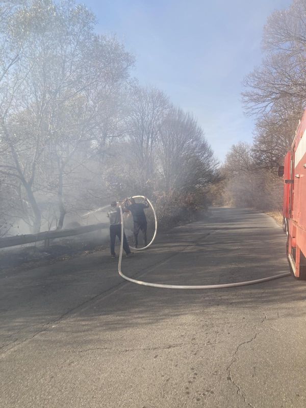 Доброволци помогнаха за ликвидирането на пожар край Стара река
