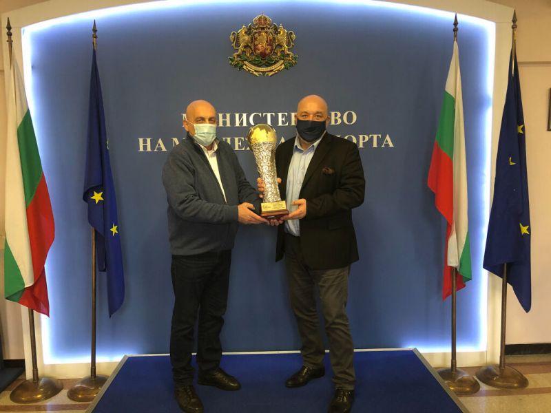 Министър Кралев и Камен Михайлов